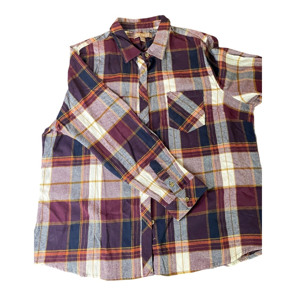 Victory Outfitters XXL Flannel Shirt Plaid Button Up Long‎ Sleeve Mens